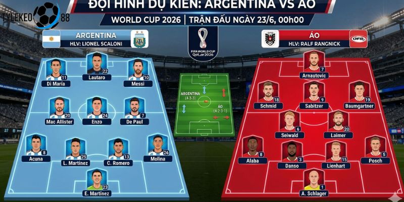 Argentina vs Áo
