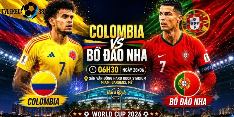 Colombia vs Bồ Đào Nha
