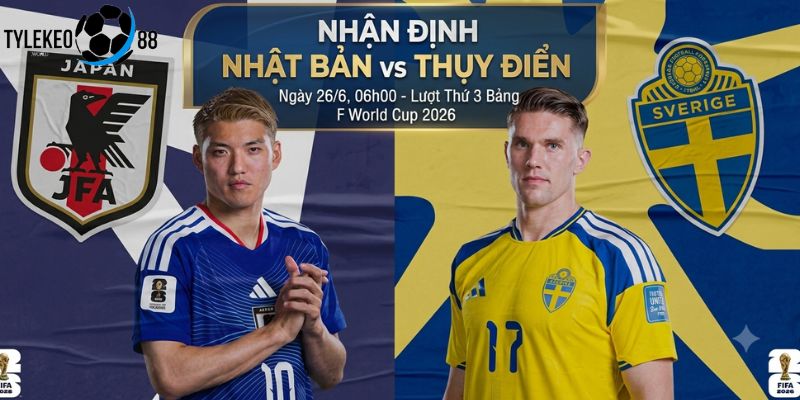 Nhật Bản vs Thụy Điển