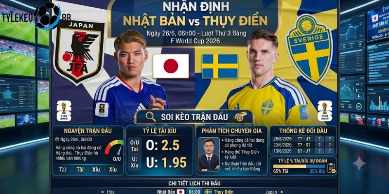 Nhật Bản vs Thụy Điển