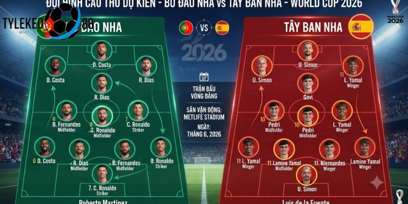 Bồ Đào Nha vs Tây Ban Nha
