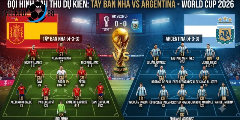 Tây Ban Nha vs Argentina
