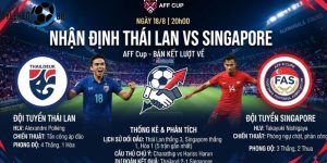 Nhận Định Thái Lan vs Singapore Ngày 18/8, 20h00
