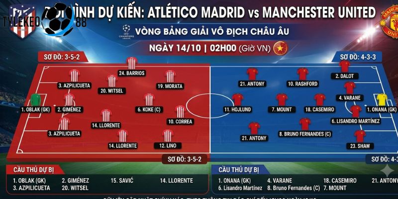 Atlético Madrid vs MU